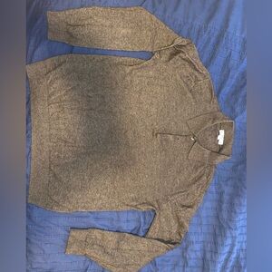 Wool Cashmere long sleeve collared shirt